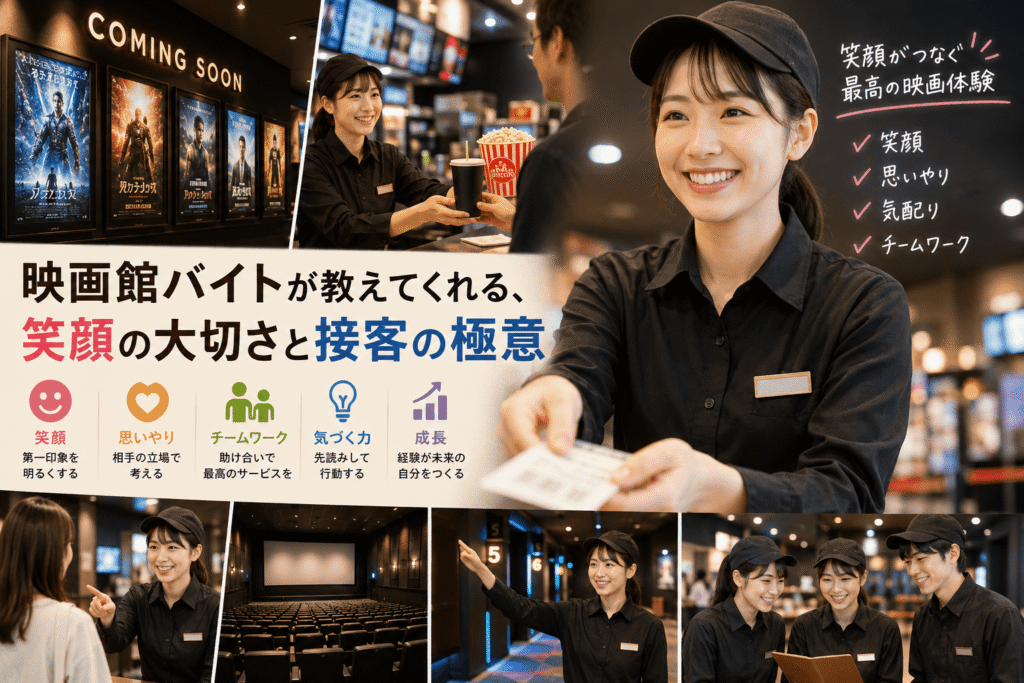 映画館バイトが教えてくれる、笑顔の大切さと接客の極意