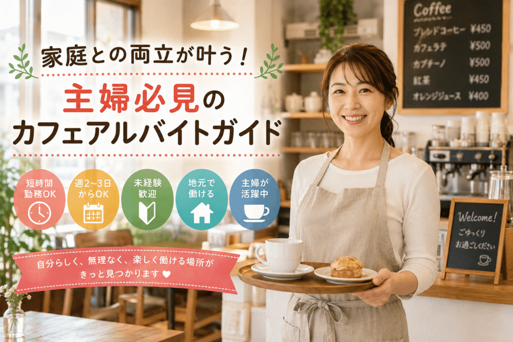 家庭との両立が叶う！主婦必見のカフェアルバイトガイド