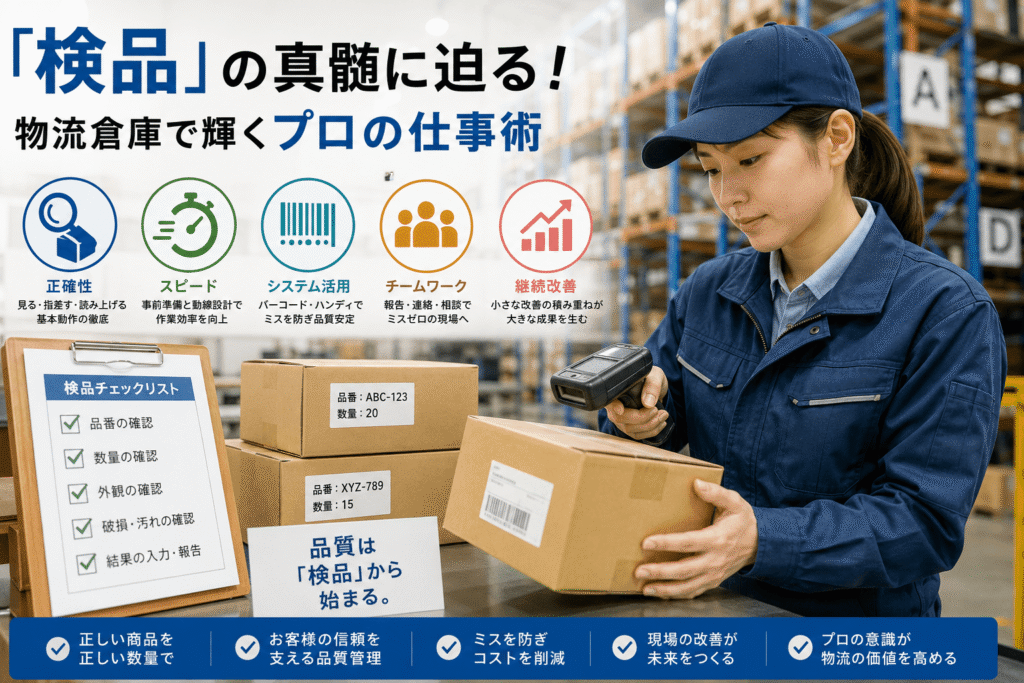 「検品」の真髄に迫る!物流倉庫で輝くプロの仕事術