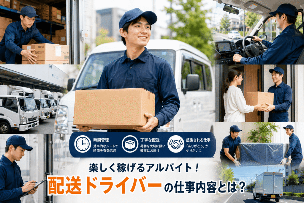 楽しく稼げるアルバイト!配送ドライバーの仕事内容とは?