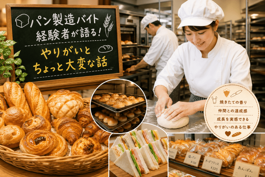 パン製造バイト経験者が語る！やりがいとちょっと大変な話