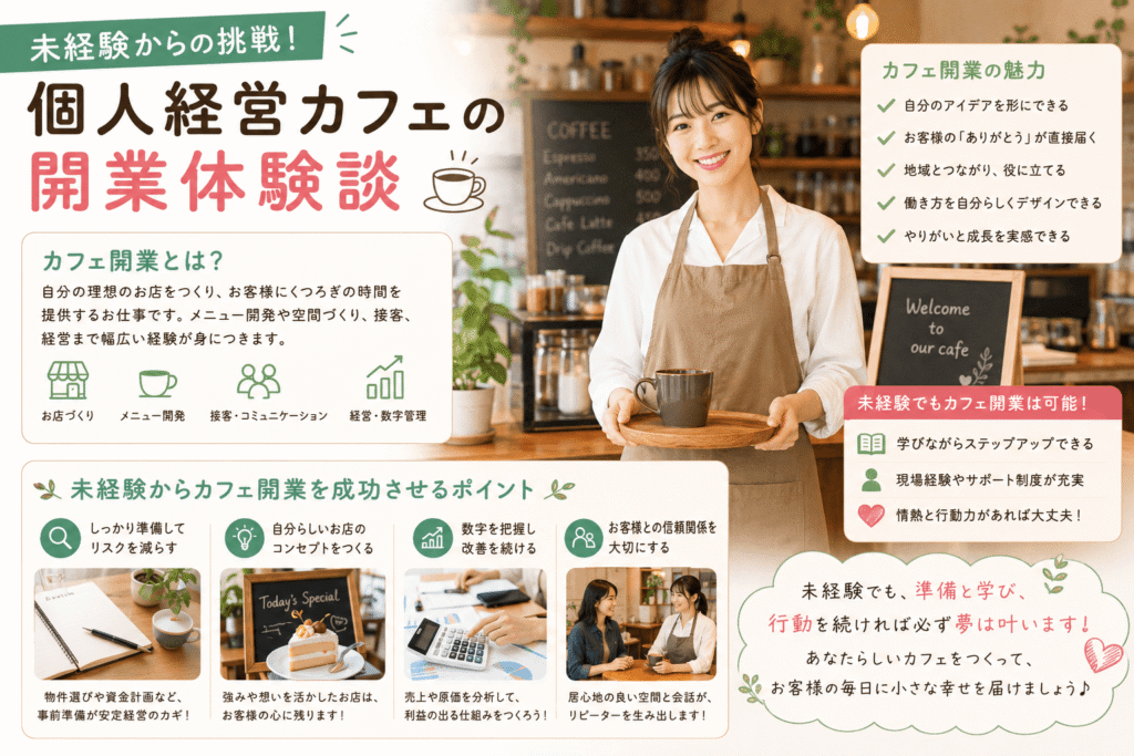 未経験からの挑戦！個人経営カフェの開業体験談