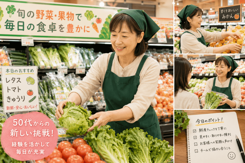 50代主婦の青果部門体験談!スーパーでの新たな挑戦とは
