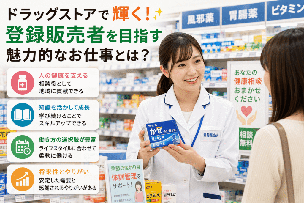 ドラッグストアで輝く！登録販売者を目指す魅力的なお仕事とは？