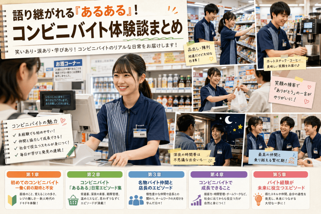 語り継がれる「あるある」！コンビニバイト体験談まとめ