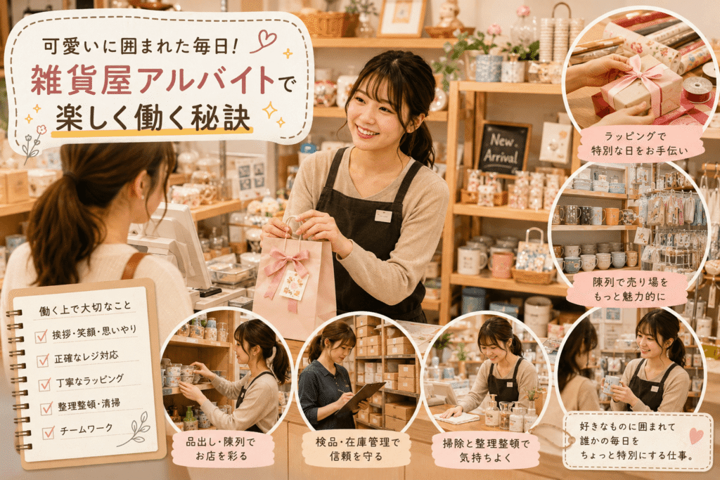 可愛いに囲まれた毎日!雑貨屋アルバイトで楽しく働く秘訣