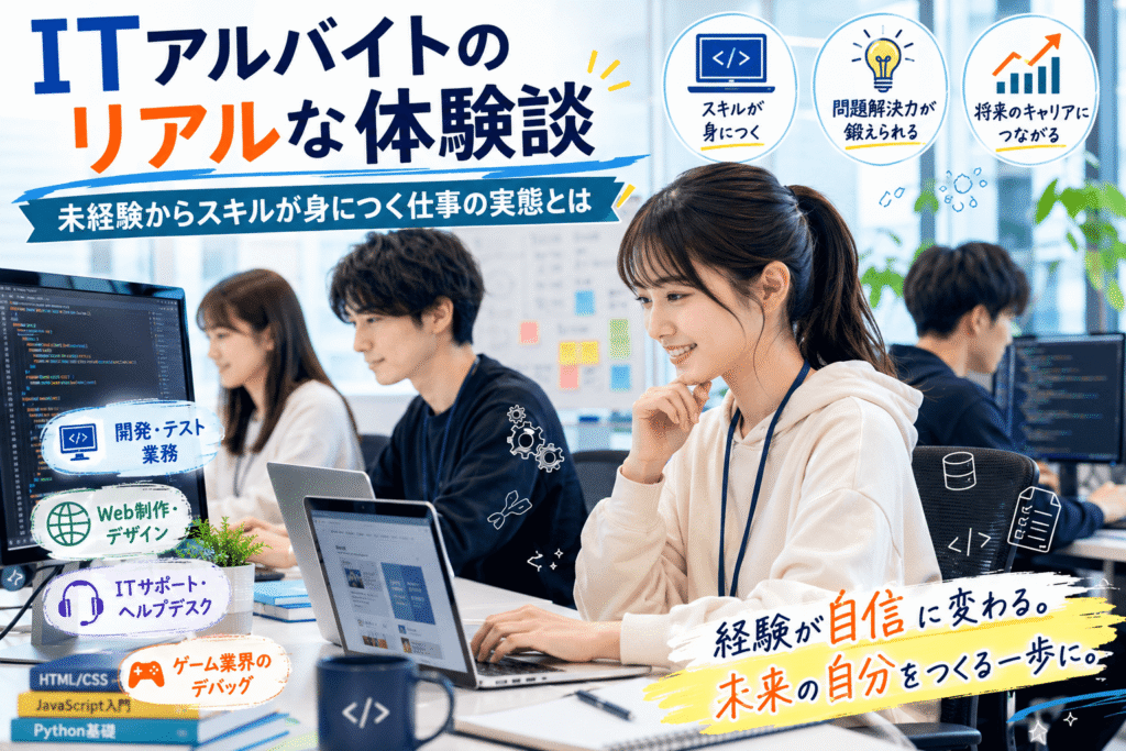 魅力あふれるITアルバイトの体験談