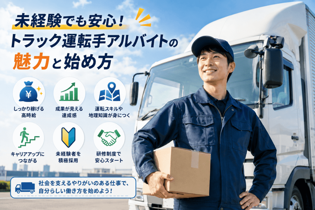 未経験でも安心!トラック運転手アルバイトの魅力と始め方