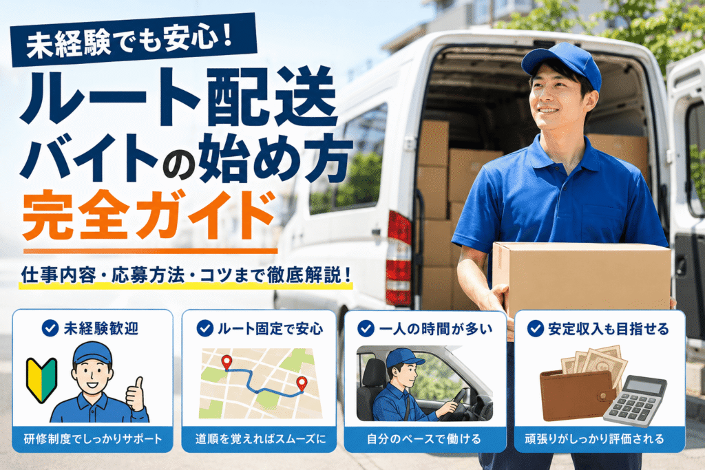 未経験でも安心!ルート配送バイトの始め方完全ガイド