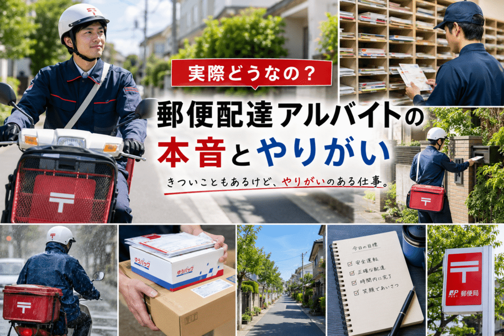 実際どうなの?郵便配達アルバイトの本音とやりがい