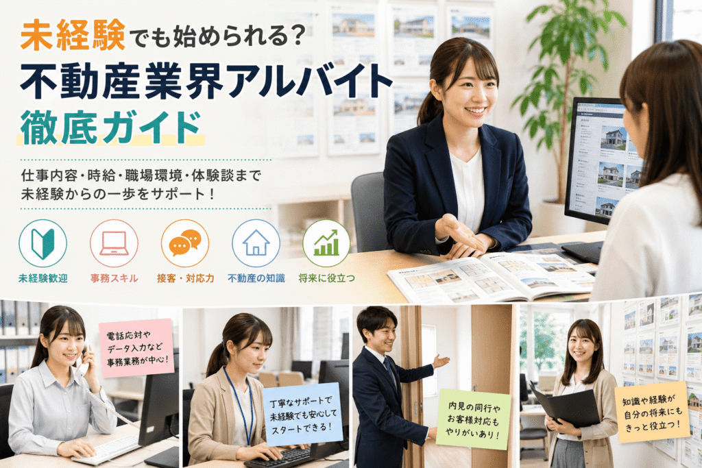 未経験でも始められる?不動産業界アルバイト徹底ガイド