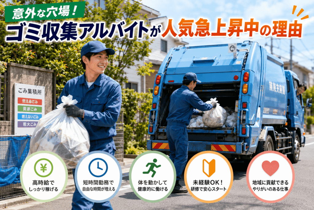 意外な穴場！ゴミ収集アルバイトが人気急上昇中の理由