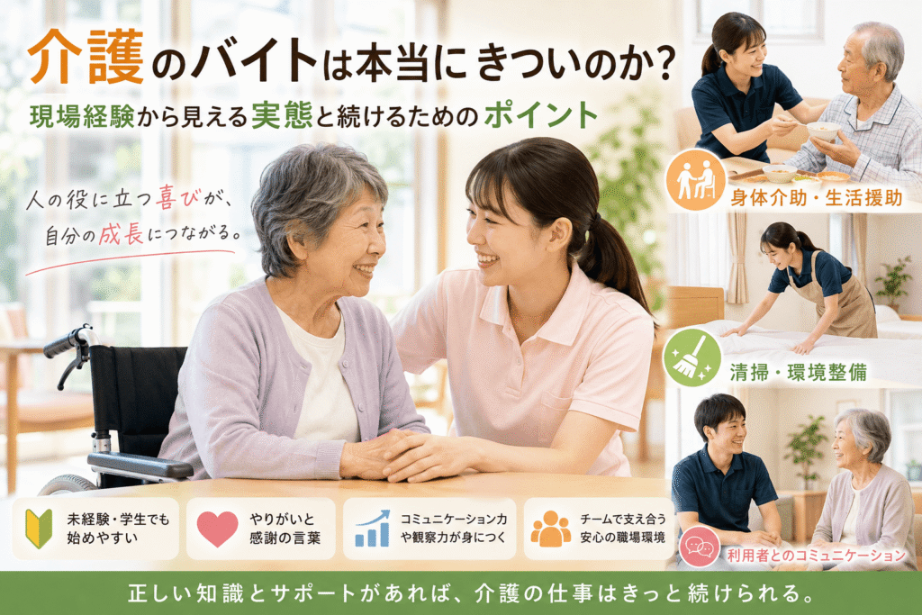介護のバイトは本当にきついのか?