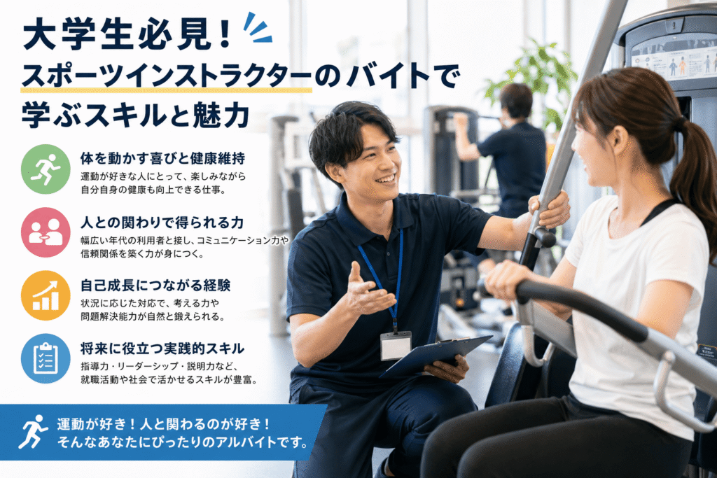大学生必見!スポーツインストラクターのバイトで学ぶスキルと魅力