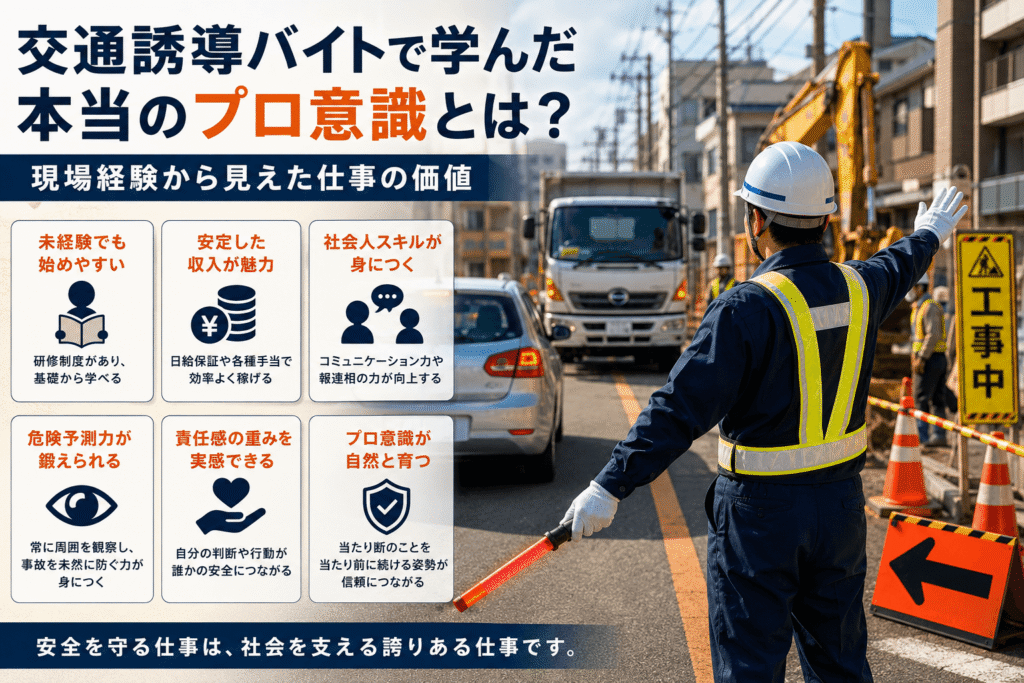 あなたも経験してみる?交通誘導バイトが教えてくれるプロ意識の真髄