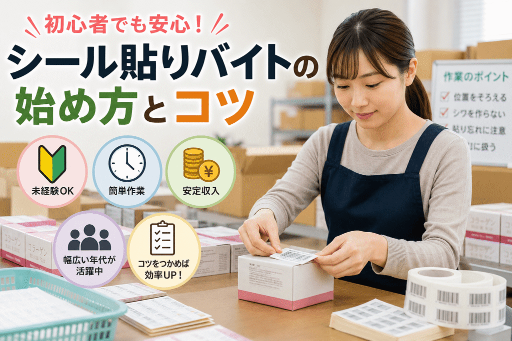 初心者でも安心!シール貼りバイトの始め方とコツ